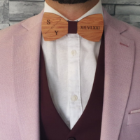 Nœud papillon en bois personnalisable – Image 4