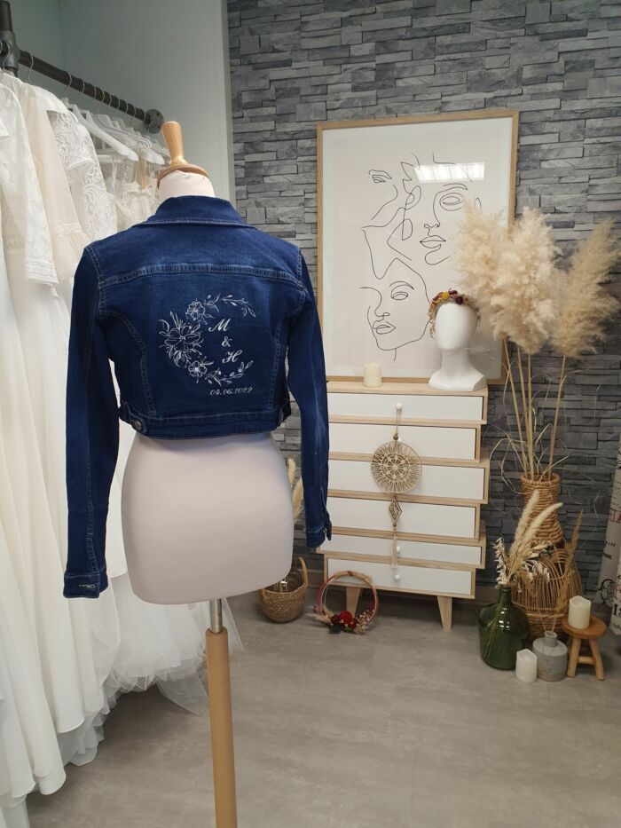 Veste en jean personnalisée privée – Image 3