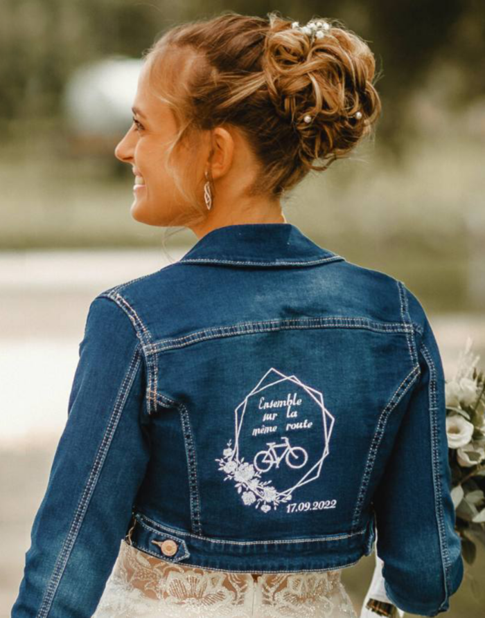 Veste en jean personnalisable