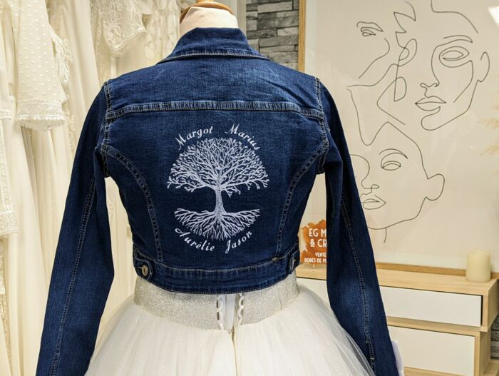 Veste en jean personnalisée privée – Image 7