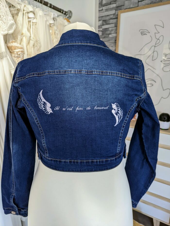 Veste en jean personnalisée privée – Image 8