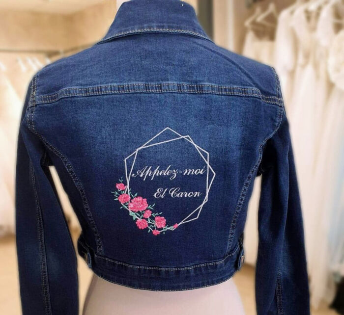 Veste en jean personnalisée privée – Image 4