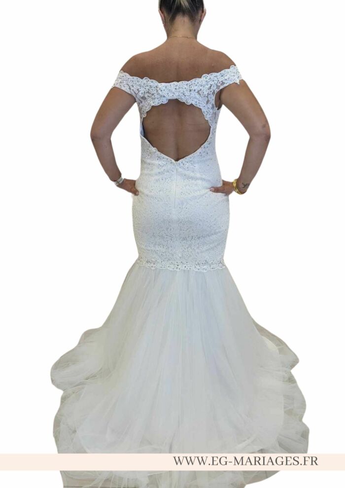 Robe de mariée Sirène dentelle – Image 4