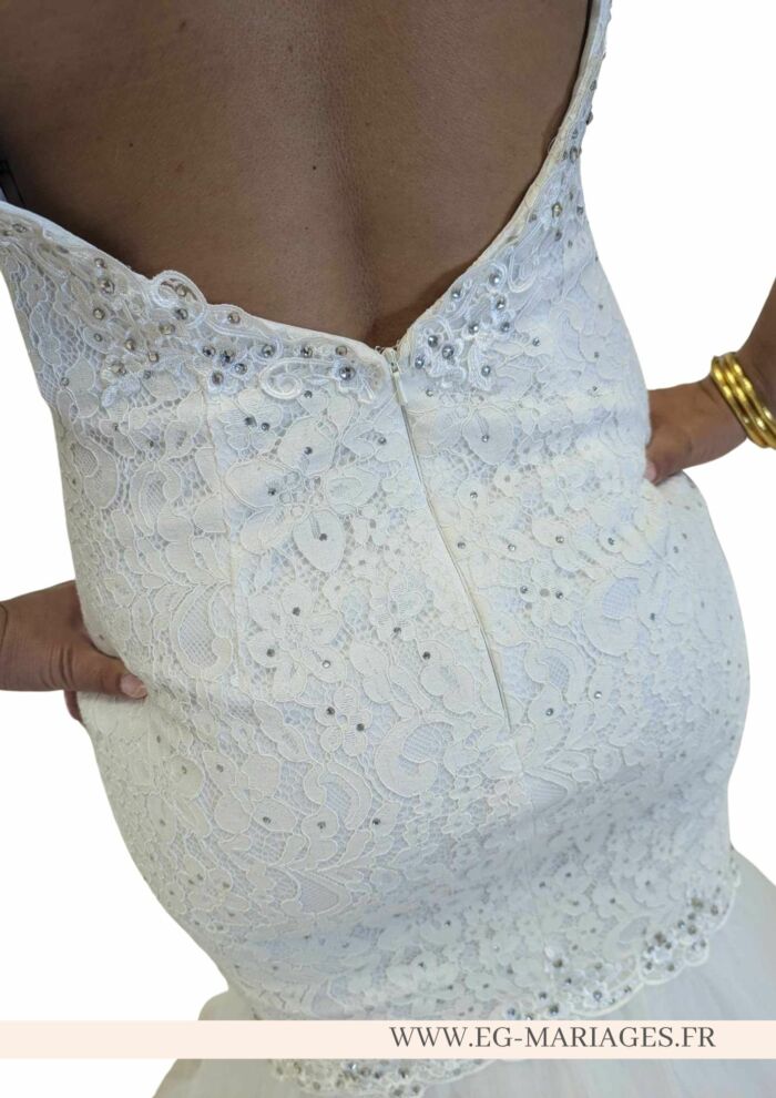Robe de mariée Sirène dentelle – Image 2