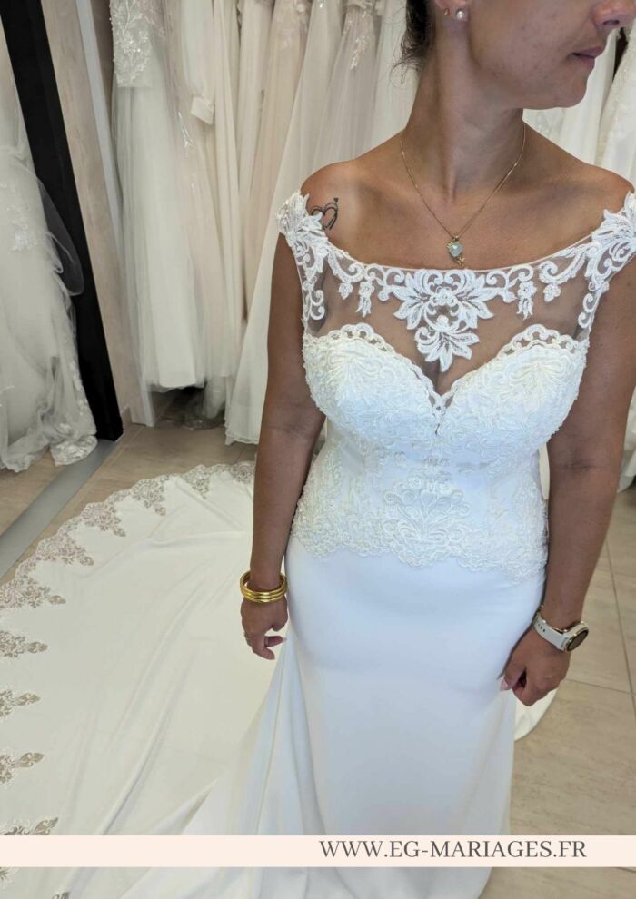 Robe de mariée Sirène Alma – Image 2