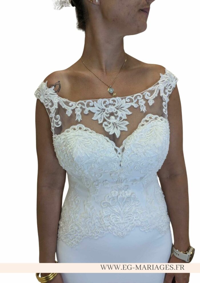 Robe de mariée Sirène Alma – Image 4
