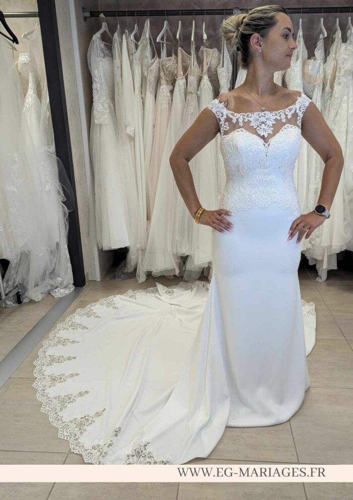 Robe de mariée Sirène Alma – Image 5